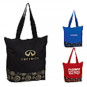 ZIPPERED COLOR POP TOTE