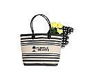 STRIPED TRENDY TOTE 